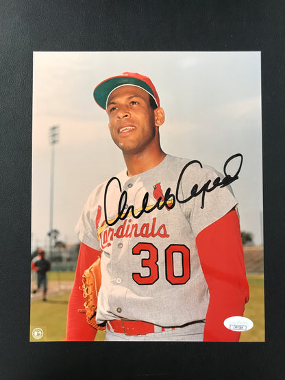 Orlando Cepeda Signed 8x10 Photo St. Louis Cardinals HOF JSA Certified