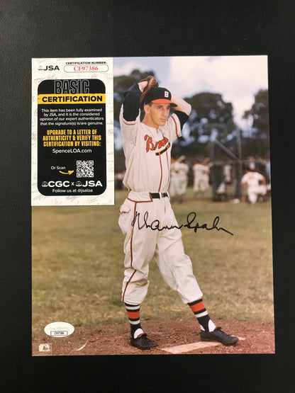 Warren Spahn Signed 8x10 Photo Boston Braves HOF JSA Certified