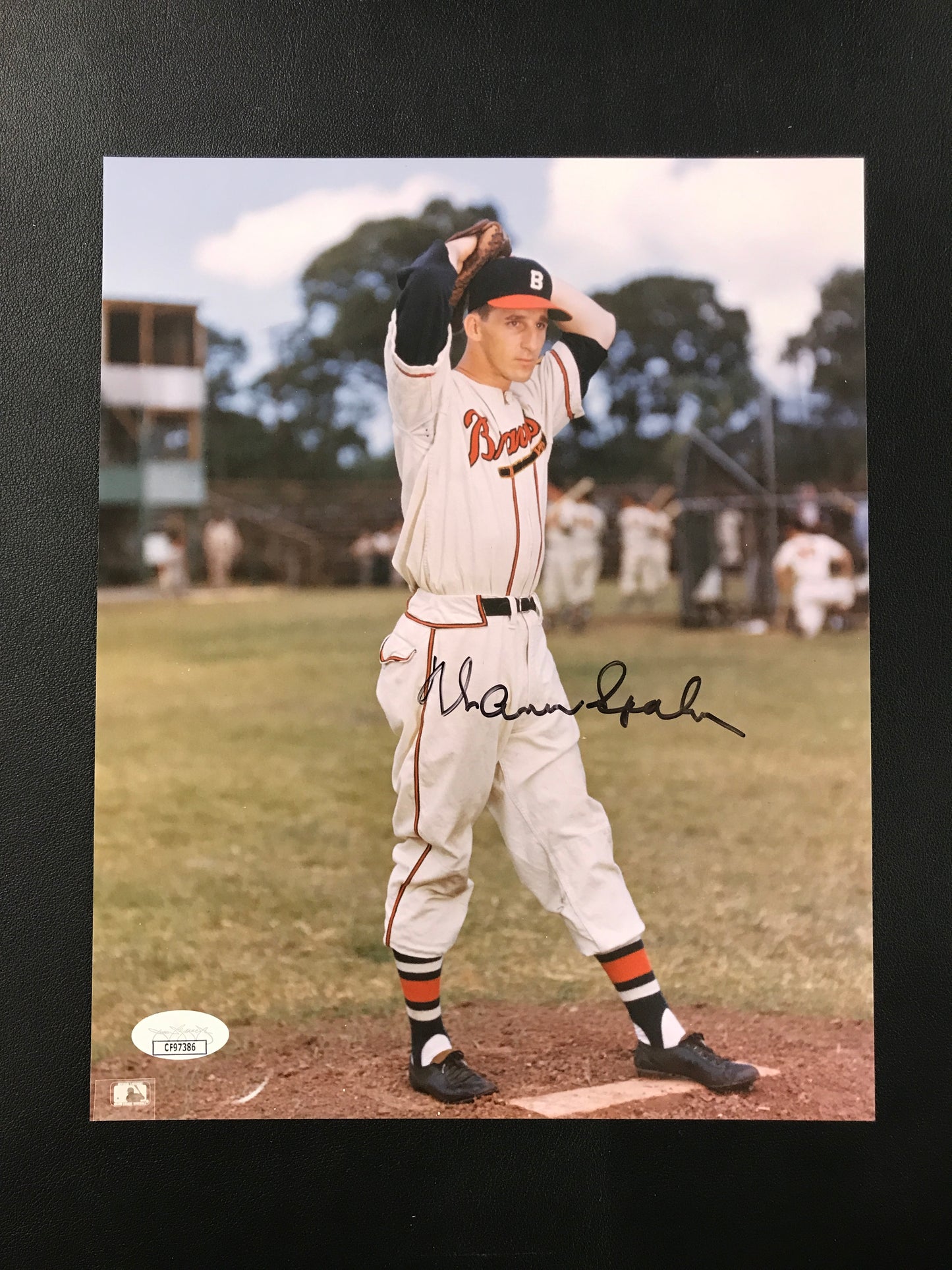 Warren Spahn Signed 8x10 Photo Boston Braves HOF JSA Certified