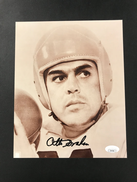 Otto Graham Signed 8x10 Photo Cleveland Browns HOF JSA Certified