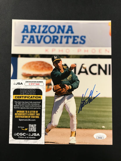 Walt Weiss Signed 8x10 Photo Oakland A's JSA Certified