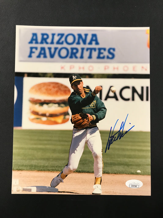 Walt Weiss Signed 8x10 Photo Oakland A's JSA Certified