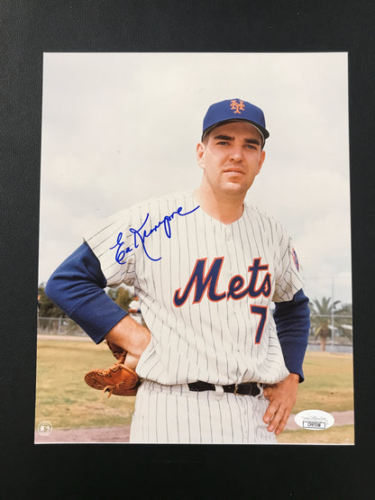 Ed Kranepool Signed 8x10 Photo New York Mets (1969 Team) JSA Certified