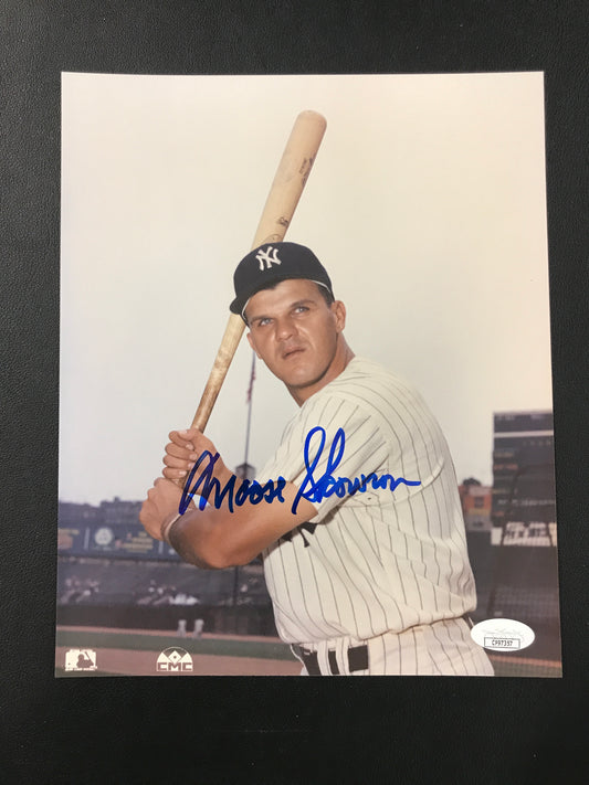 Moose Skowron Signed 8x10 Photo New York Yankees JSA Certified