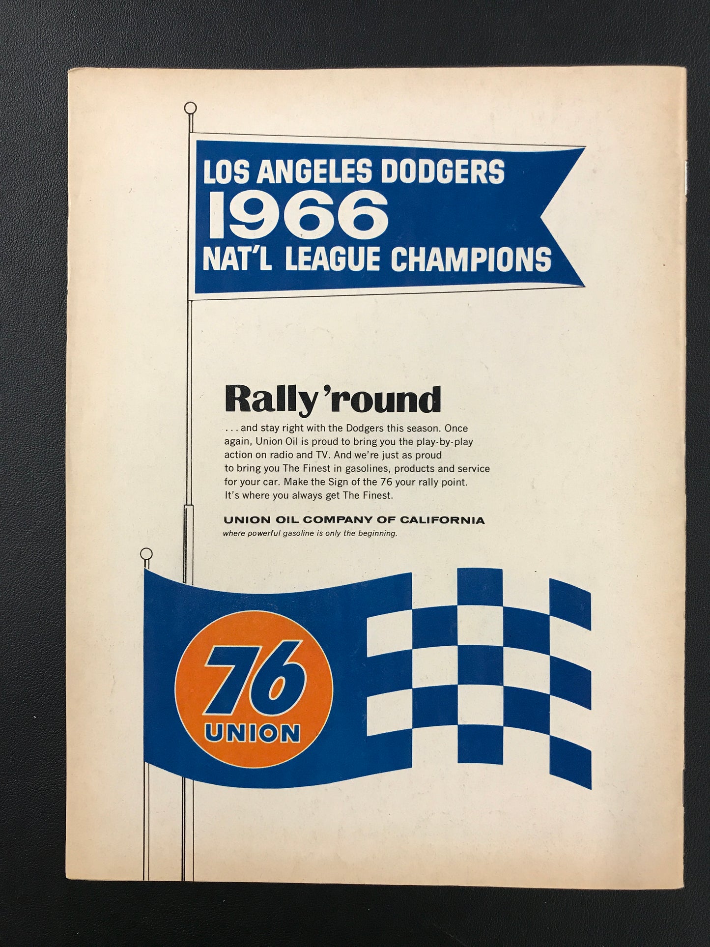 Los Angeles Dodgers 1967 Scorebook, amazing graphics