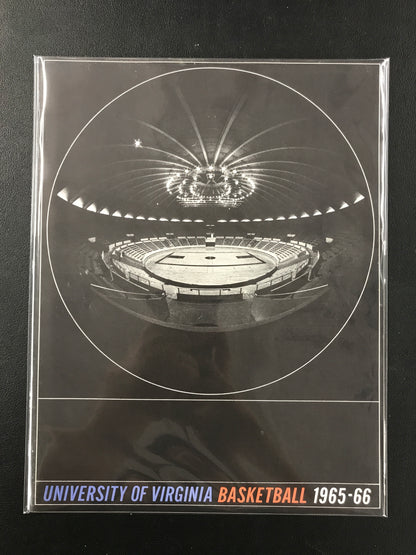 University of Virginia Basketball UVA vs. Kentucky 1965 Program with Pat Riley RARE
