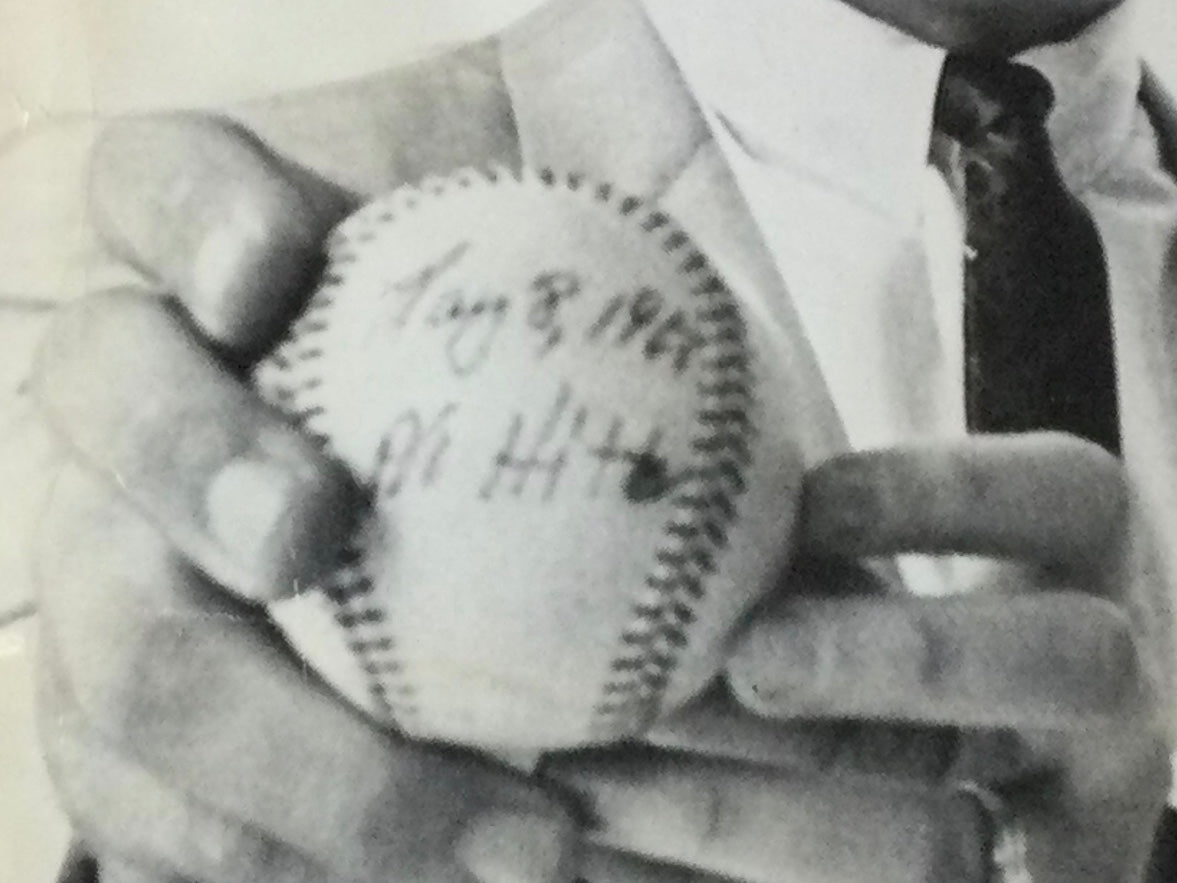 Jim "Catfish" Hunter Perfect Game Baseball Final Pitch 1968 Photo Match, 9th Perfect Game in Baseball History