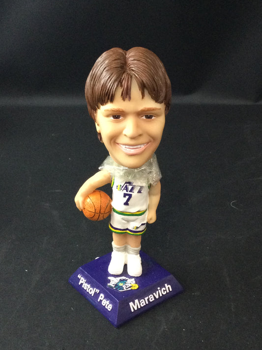 Pete Maravich New Orleans Jazz Bobblehead "Pistol" Pete NEW 2003