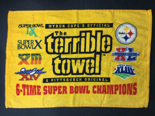 Pittsburgh Steelers Terrible Towel (Myron Cope) 6x Super Bowl Champions