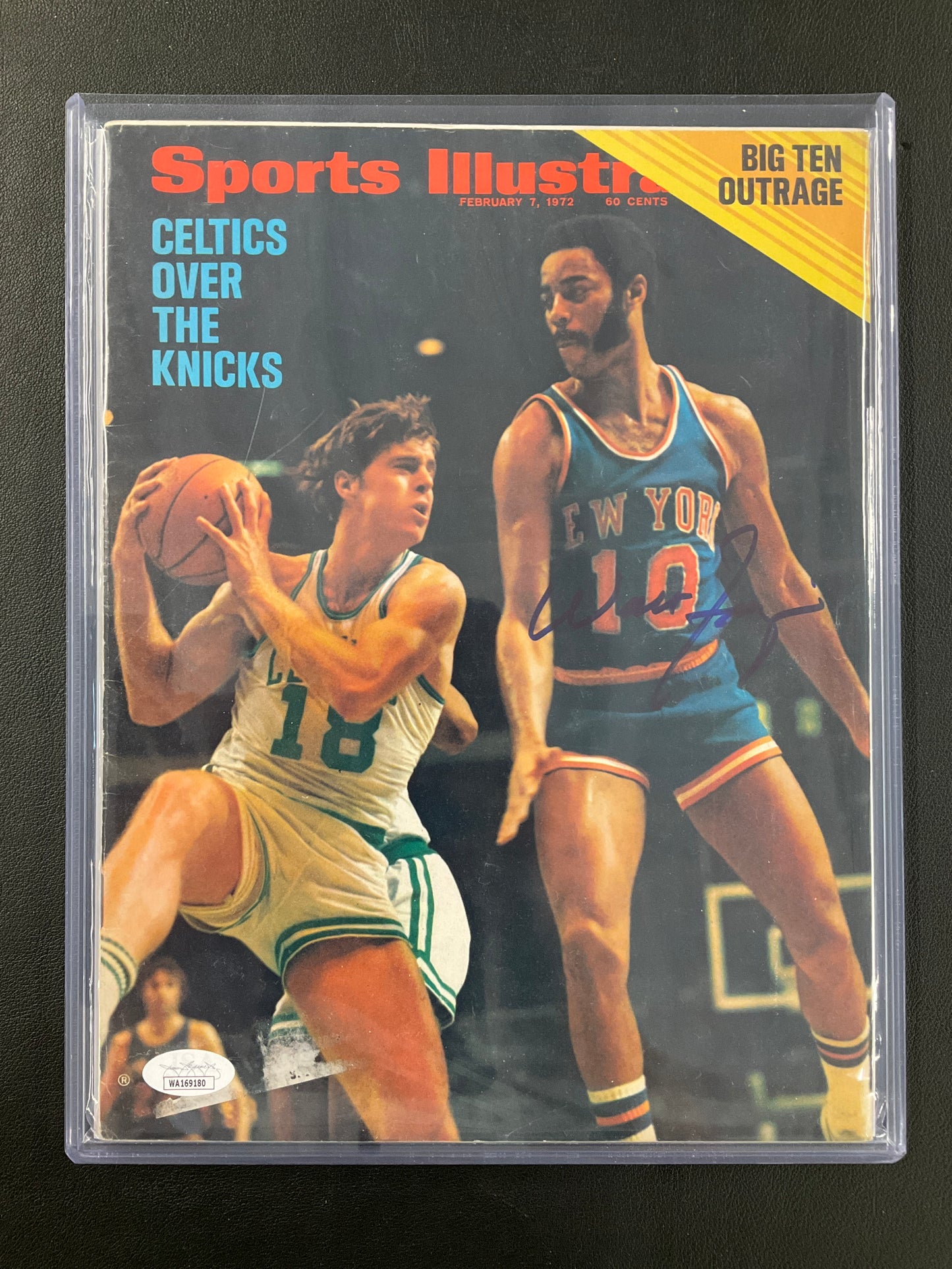 Walt Frazier Signed Sports Illustrated NBA JSA Certified Auto New York Knicks 1972