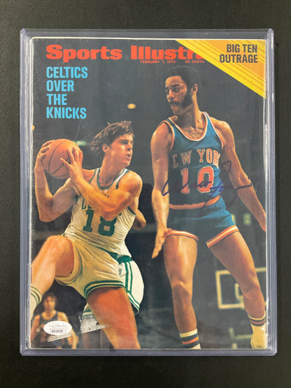 Walt Frazier Signed Sports Illustrated NBA JSA Certified Auto New York Knicks 1972