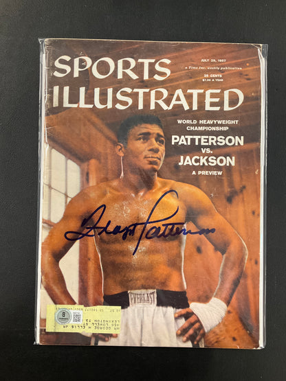 Floyd Patterson Signed Sports Illustrated Boxing Beckett Certified Auto 1957