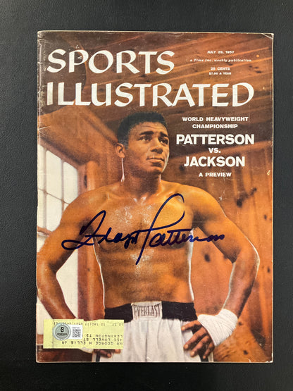 Floyd Patterson Signed Sports Illustrated Boxing Beckett Certified Auto 1957