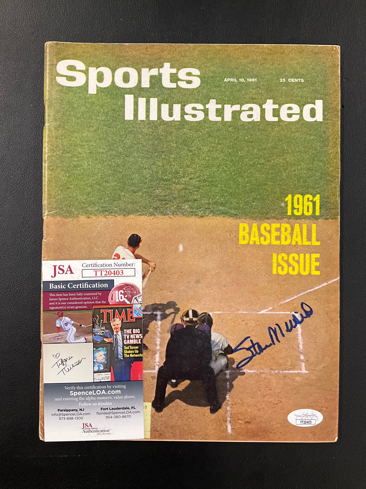 Stan Musial Signed Sports Illustrated MLB JSA Certified Auto St. Louis Cardinals 1961