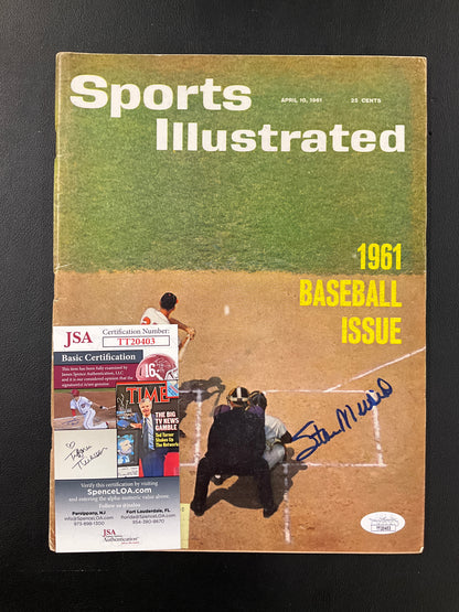 Stan Musial Signed Sports Illustrated MLB JSA Certified Auto St. Louis Cardinals 1961
