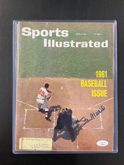 Stan Musial Signed Sports Illustrated MLB JSA Certified Auto St. Louis Cardinals 1961