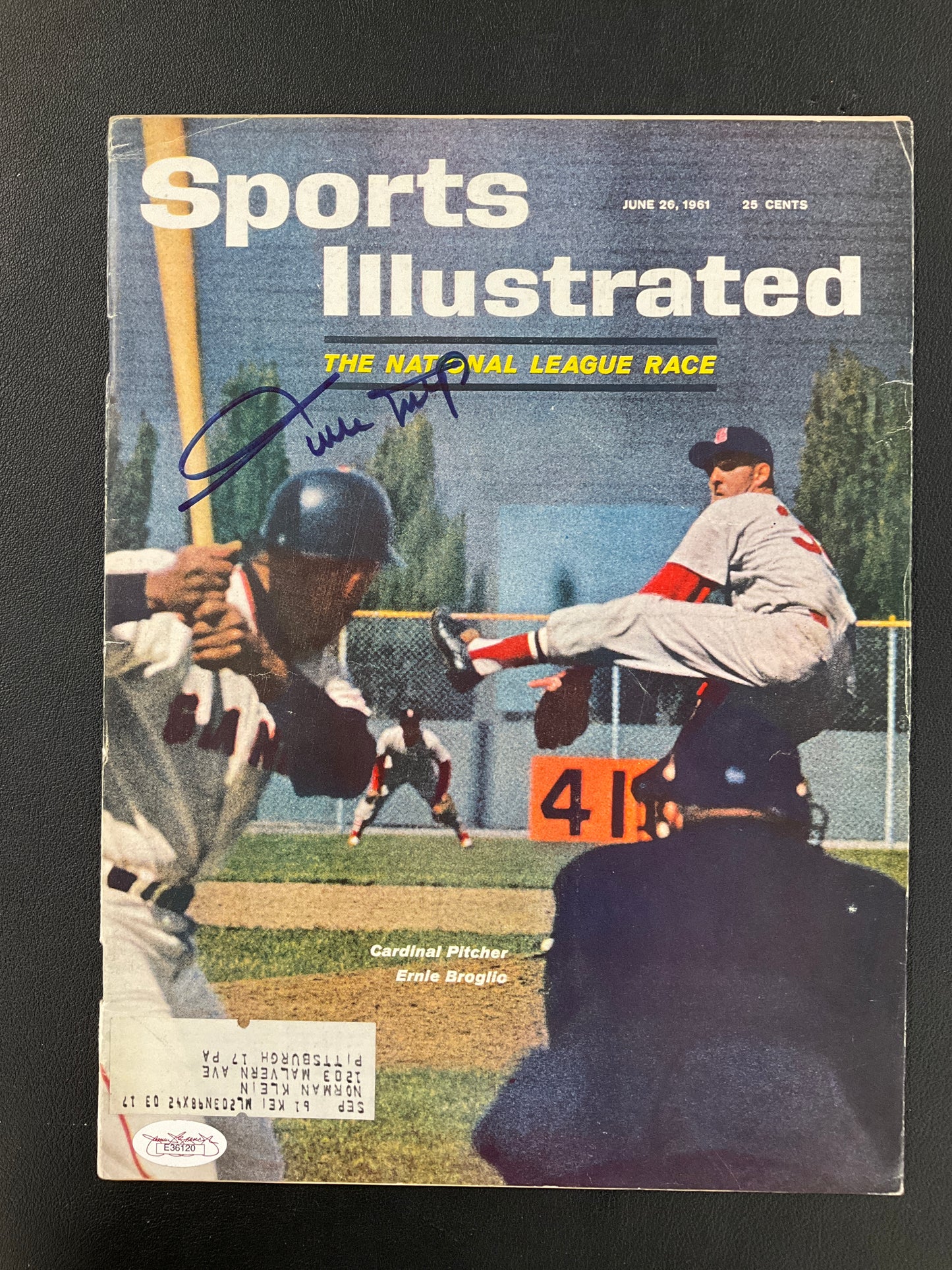 Willie Mays Signed Sports Illustrated MLB JSA Certified Auto San Francisco Giants 1961