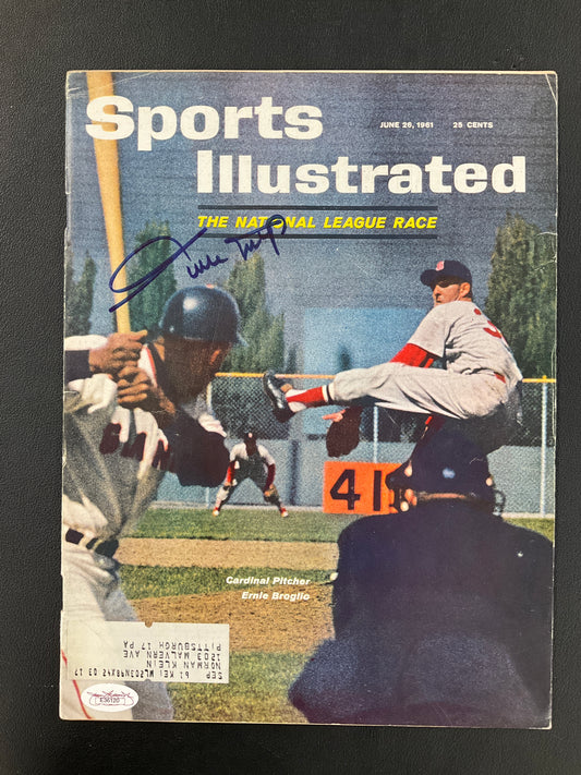 Willie Mays Signed Sports Illustrated MLB JSA Certified Auto San Francisco Giants 1961