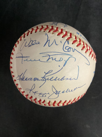 Ted Williams & Mickey Mantle in Sweet Spot 500 Home Run Club Ball JSA LOA, 11 autos HIGH GRADE