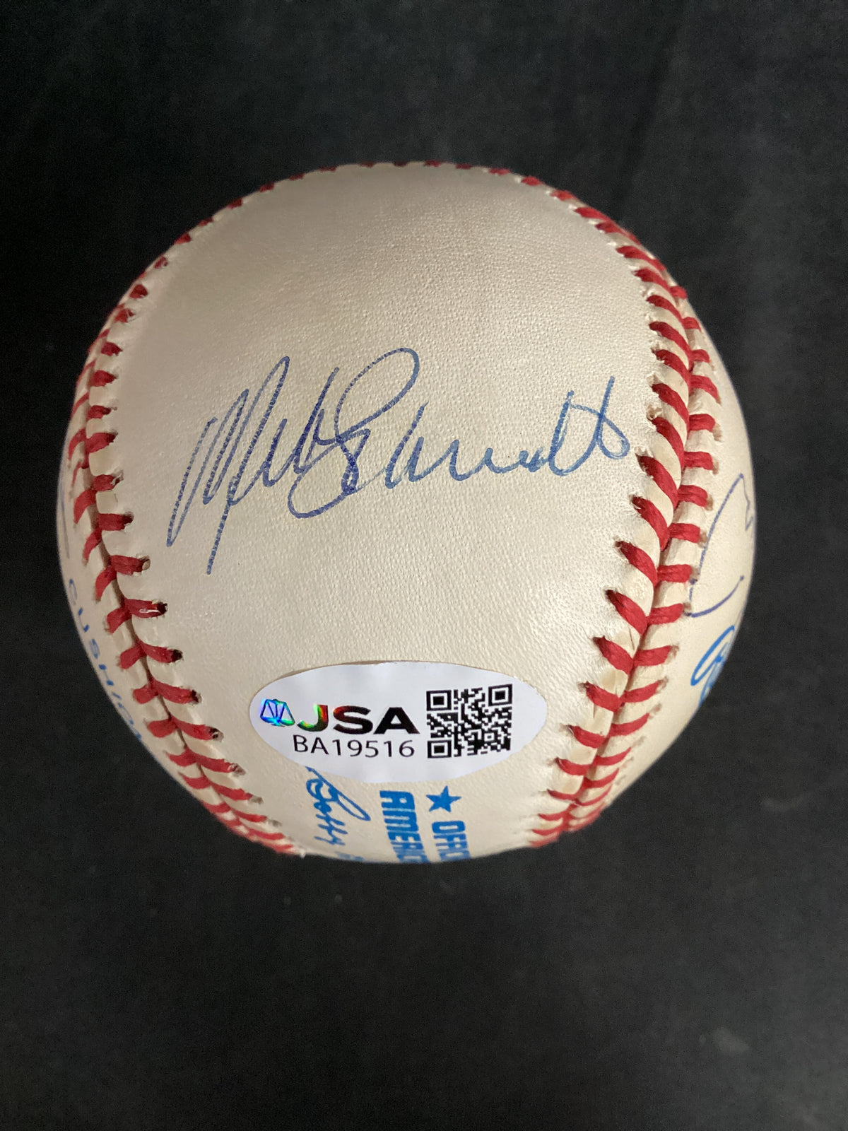 Ted Williams & Mickey Mantle in Sweet Spot 500 Home Run Club Ball JSA LOA, 11 autos HIGH GRADE