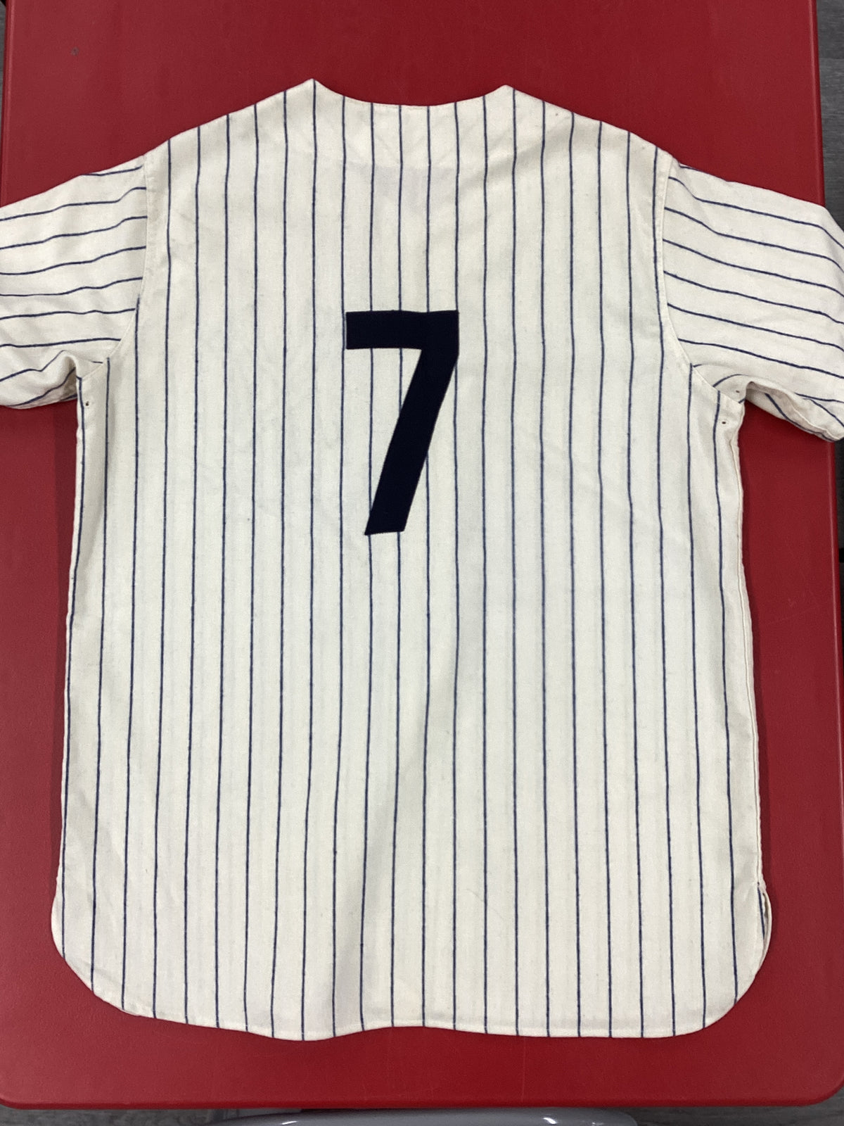 Mickey Mantle Autograph Signed "7" 1951 New York Yankees Rookie Game Model Jersey JSA LOA