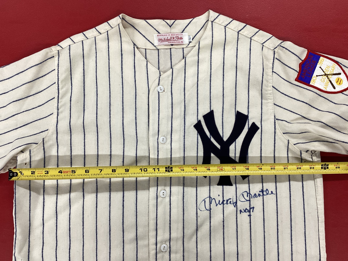 Mickey Mantle Autograph Signed "7" 1951 New York Yankees Rookie Game Model Jersey JSA LOA