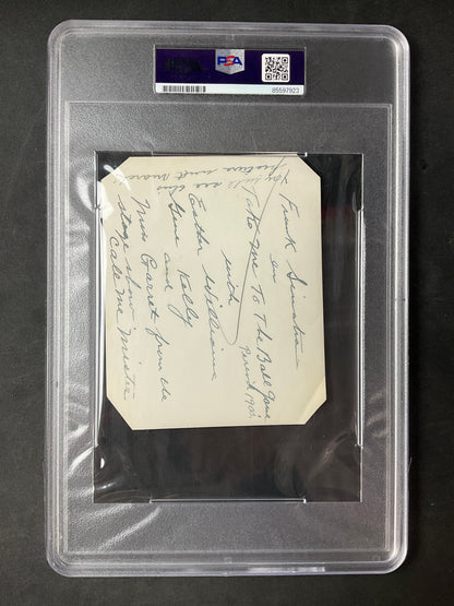 Frank Sinatra PSA Type 1 Original Contact Photo 1948, "Take Me Out To The Ballgame"