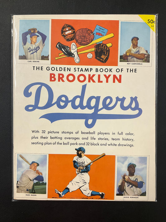 Brooklyn Dodgers 1955 Golden Stamp Book w/Jackie Robinson, Campanella, Duke & More