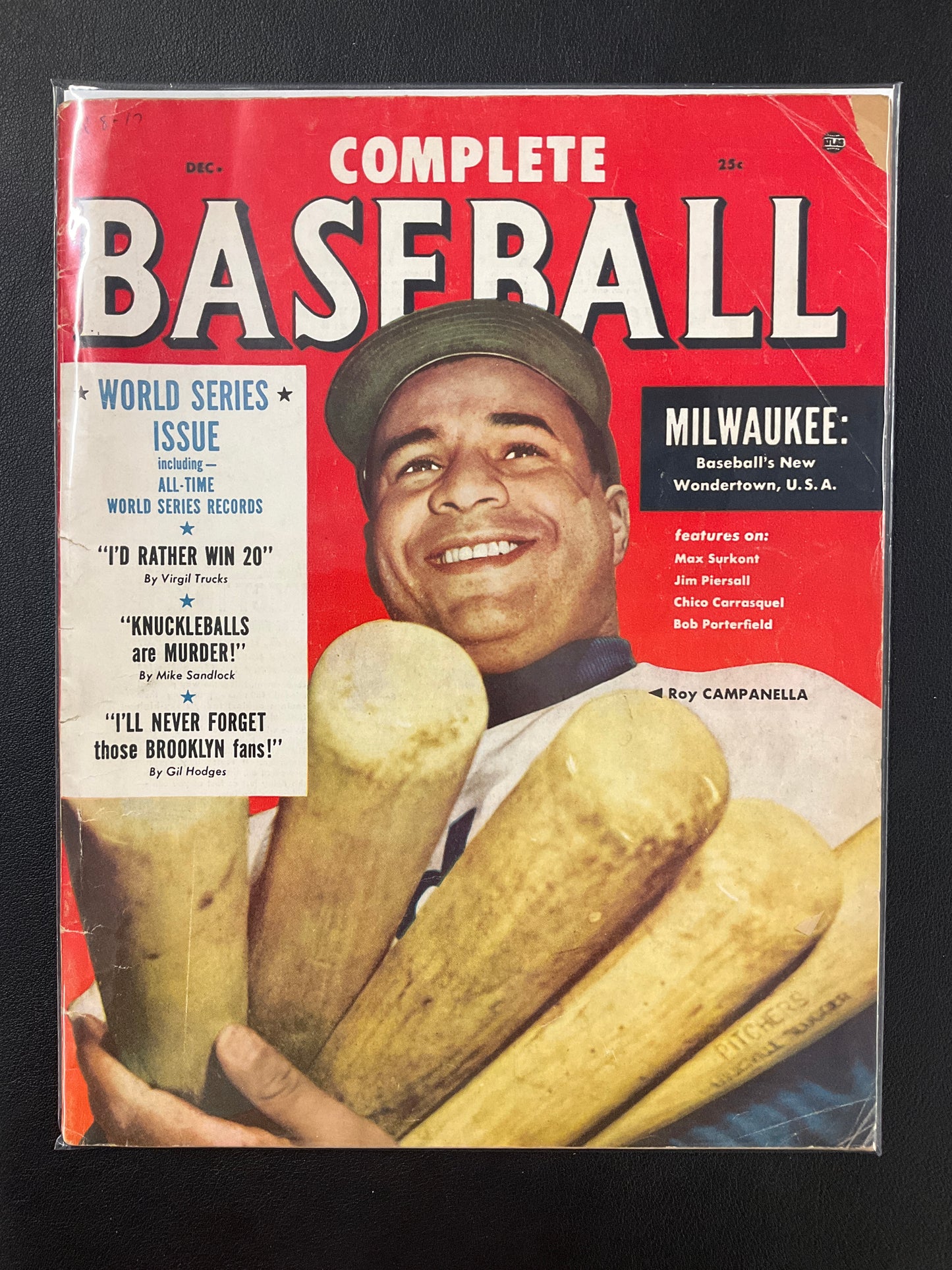 Roy Campanella on cover 1953 Complete Baseball Magazine Brooklyn Dodgers