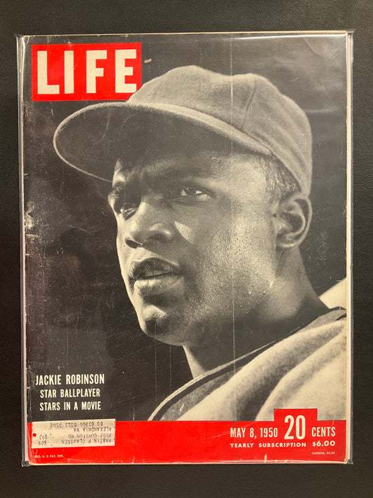 Jackie Robinson Life Magazine 1950 Brooklyn Dodgers HOF
