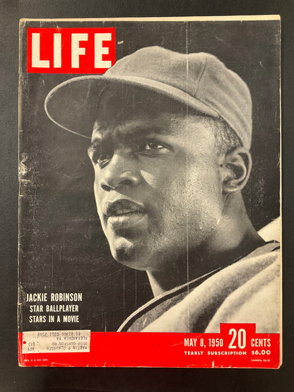 Jackie Robinson Life Magazine 1950 Brooklyn Dodgers HOF
