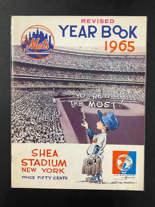 New York Mets 1965 Program Shea Stadium Cover