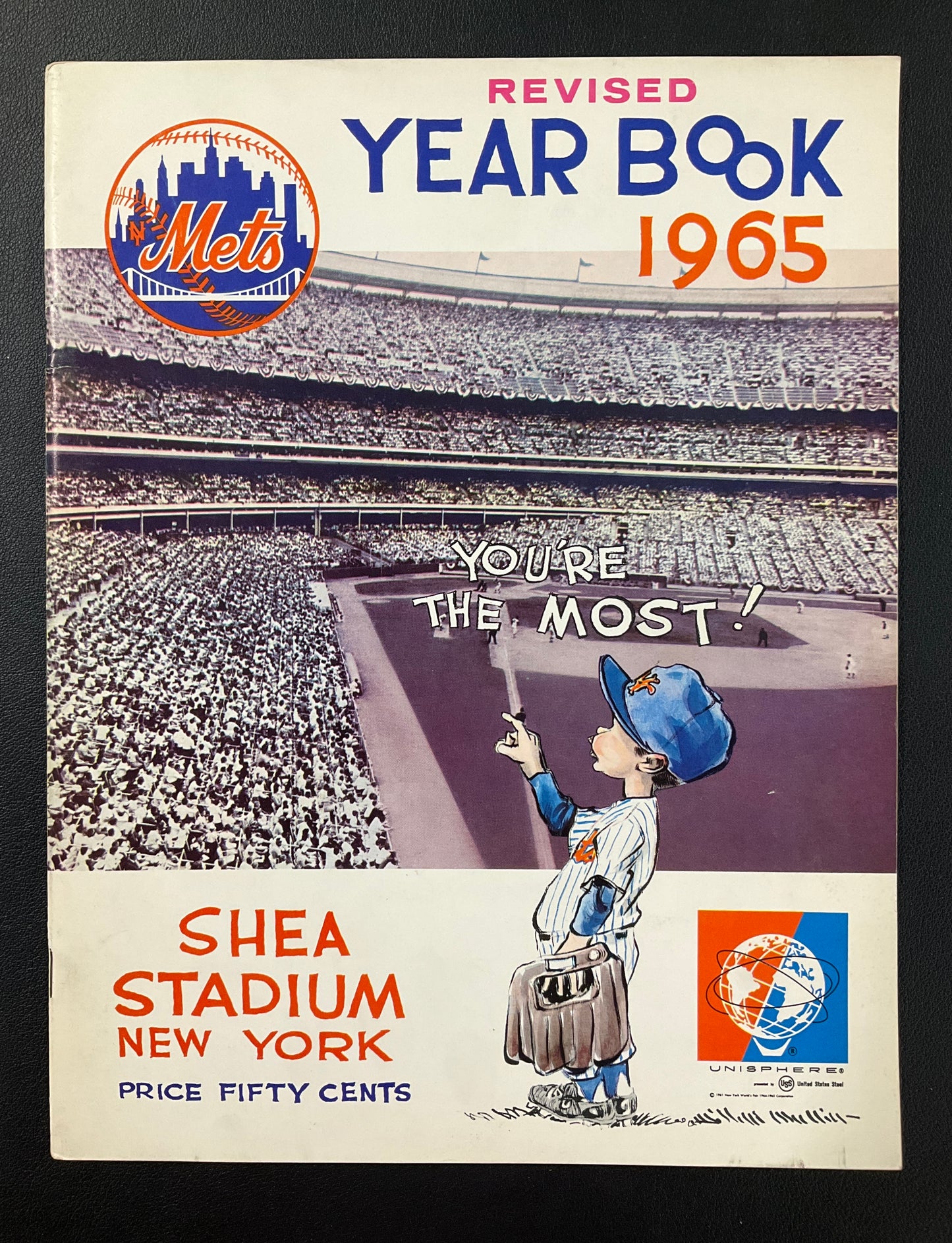 New York Mets 1965 Program Shea Stadium Cover
