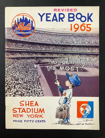 New York Mets 1965 Program Shea Stadium Cover