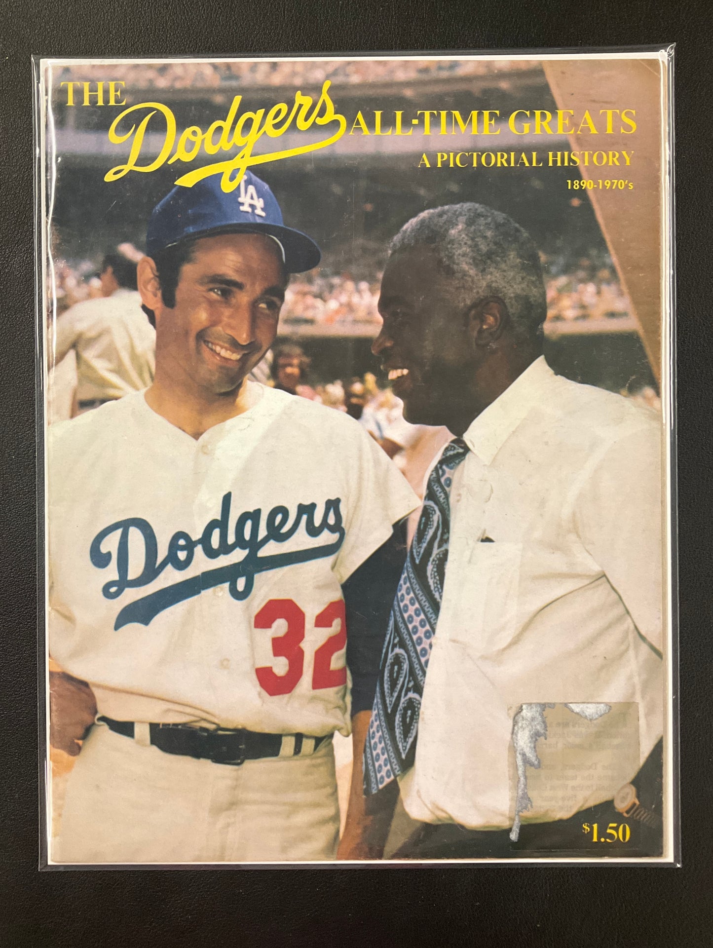 Jackie Robinson & Sandy Koufax 1972 Dodgers All Time Greats Program
