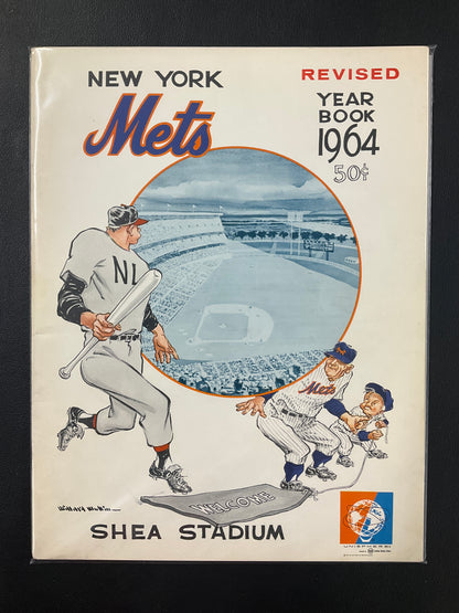 New York Mets 1964 Program/Year Book Shea Stadium Cover