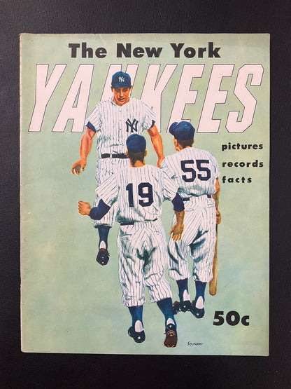 New York Yankees 1955 Official Yearbook Yogi Berra, Mantle, Rizzuto, Ford