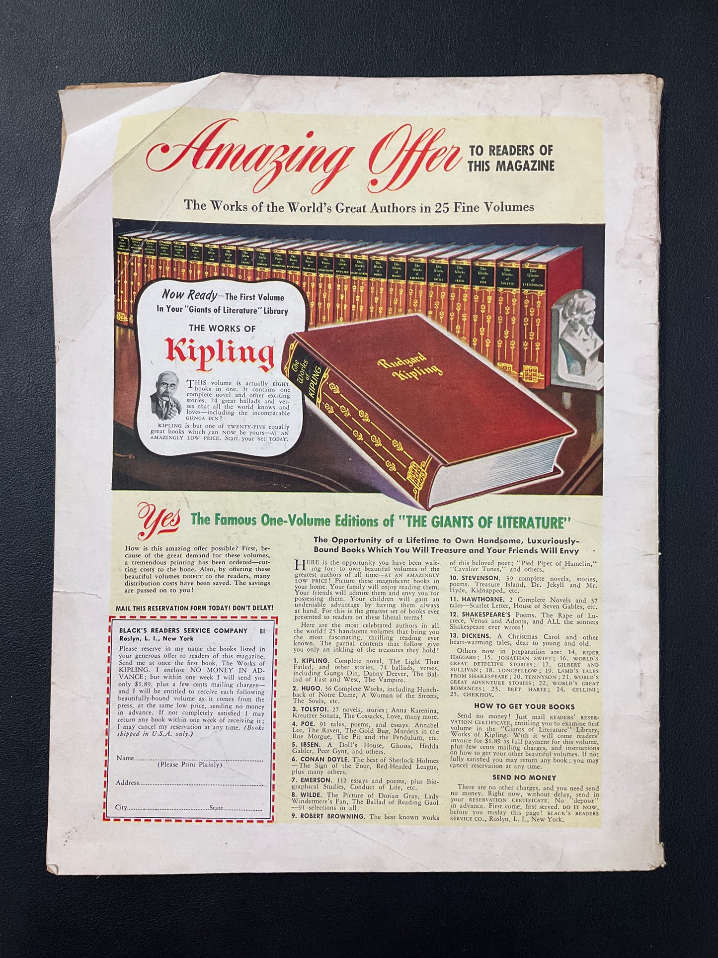 Mickey Mantle/Duke Snider 1956 Street and Smith's Magazine Cover New York Yankees