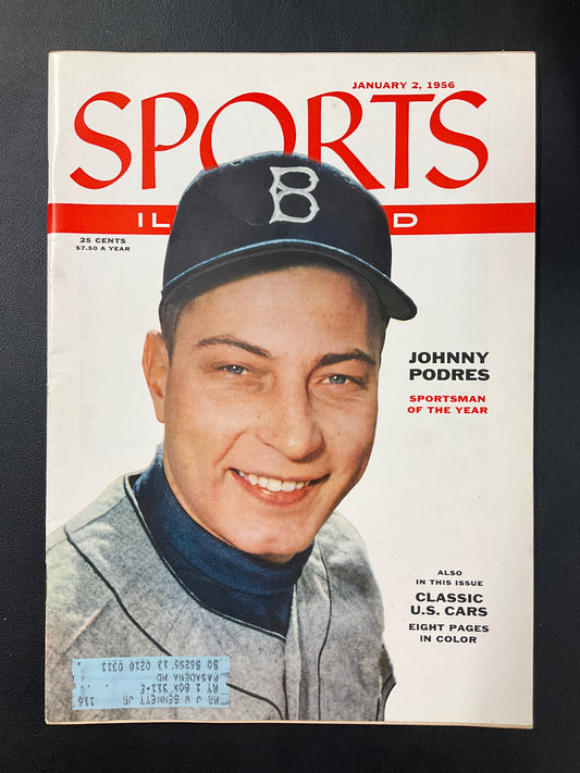 Johnny Padres 1956 Sports Illustrated Brooklyn Dodgers High Grade