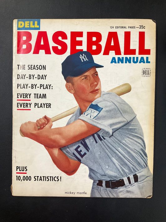 Mickey Mantle 1953 Dell Baseball Magazine Annual, early in Yankees Career