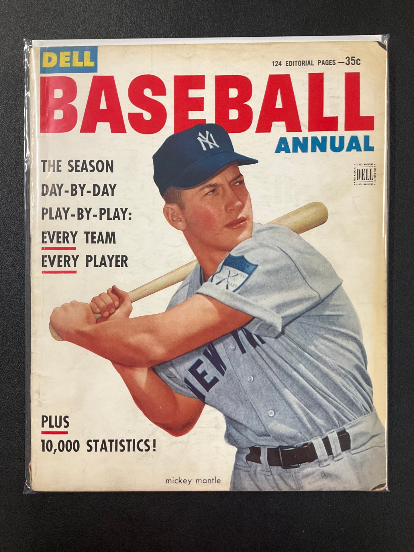 Mickey Mantle 1953 Dell Baseball Magazine Annual, early in Yankees Career