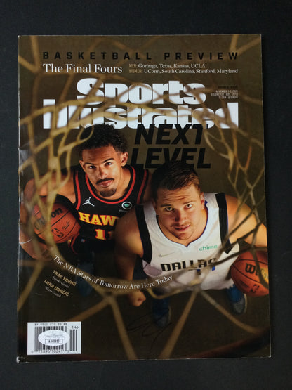 Luka Doncic Signed Sports Illustrated Rookie Cover, JSA Certified Autograph Dallas Mavericks