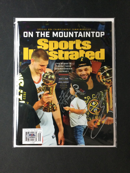 Nikola Jokic and Jamal Murray Signed Sports Illustrated NBA PSA Certified Auto Denver Nuggets