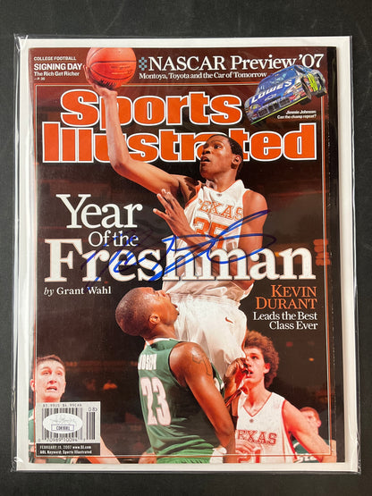 Kevin Durant Signed Sports Illustrated NBA JSA Certified Auto Texas Longhorns