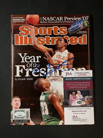Kevin Durant Signed Sports Illustrated NBA JSA Certified Auto Texas Longhorns
