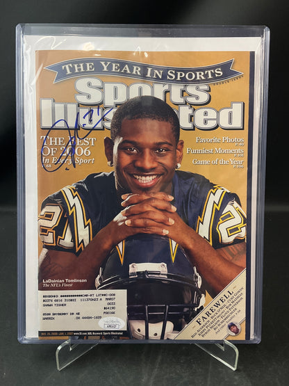 LaDainian Tomlinson Signed Sports Illustrated NFL JSA Certified Auto Chargers