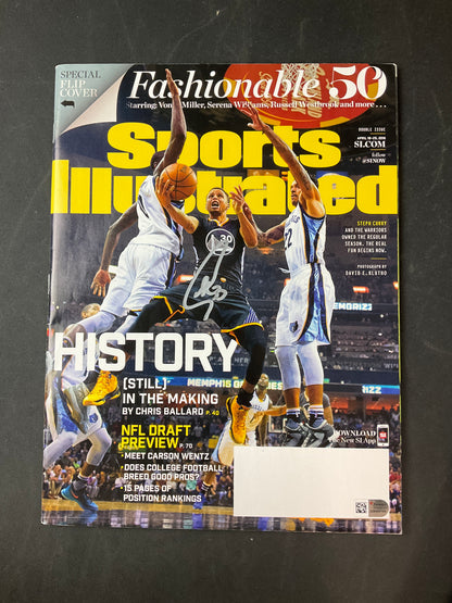 Steph Curry Signed Sports Illustrated NBA Fanatics Certified Auto Golden State Warriors