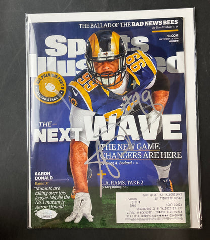 Aaron Donald Signed Sports Illustrated NFL JSA Certified Auto Los Angeles Rams
