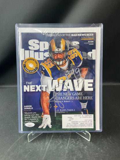Aaron Donald Signed Sports Illustrated NFL JSA Certified Auto Los Angeles Rams