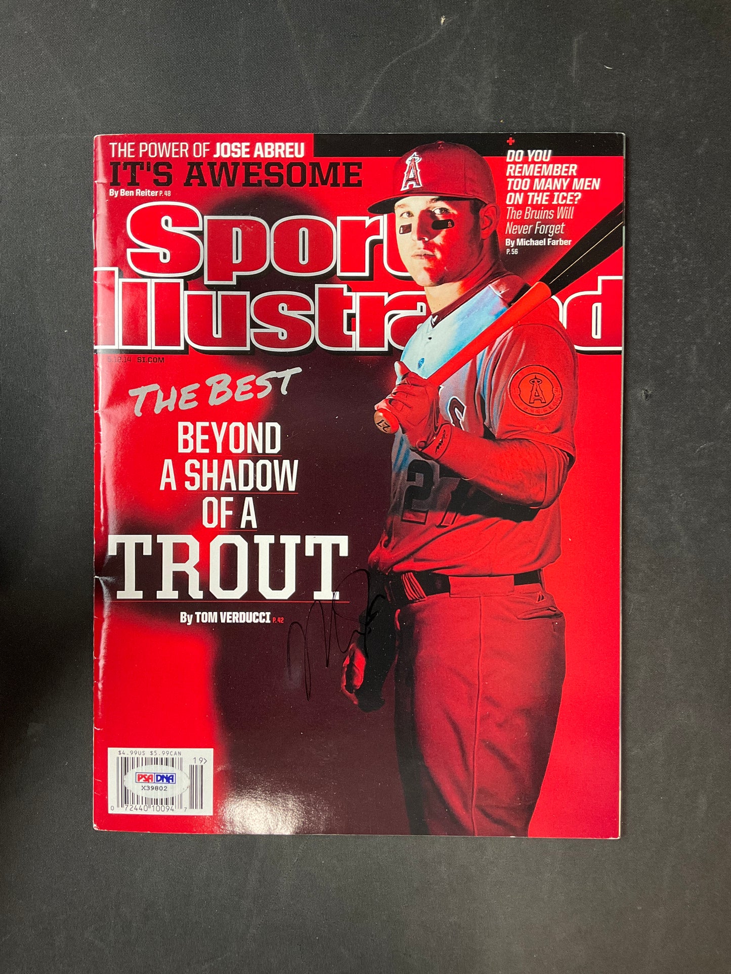 Mike Trout Signed Sports Illustrated MLB PSA/DNA Certified Auto Los Angeles Angels
